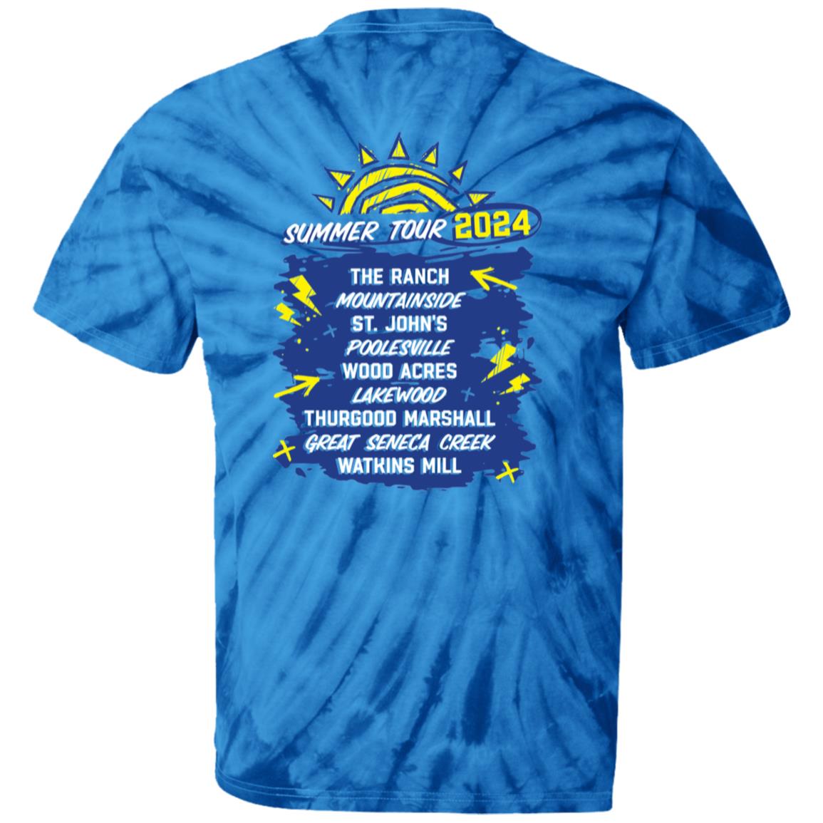 Bar-T Summer Tour 2024 YOUTH Tie Dye TShirt