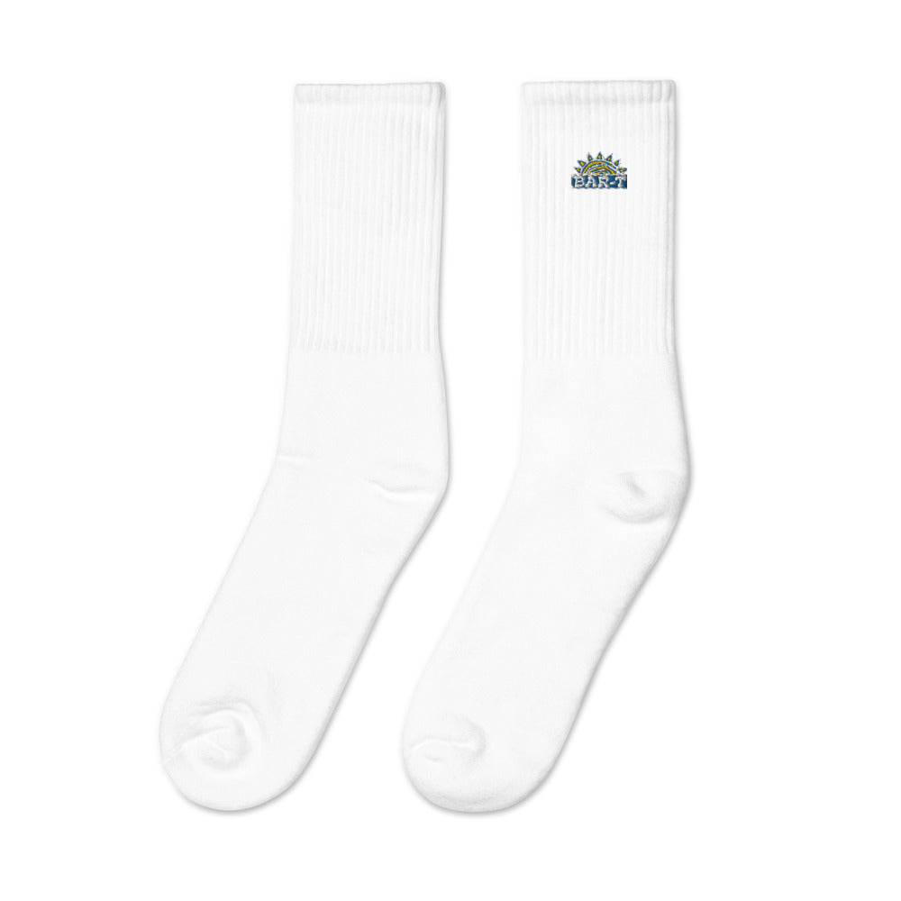 Bar-T Embroidered socks